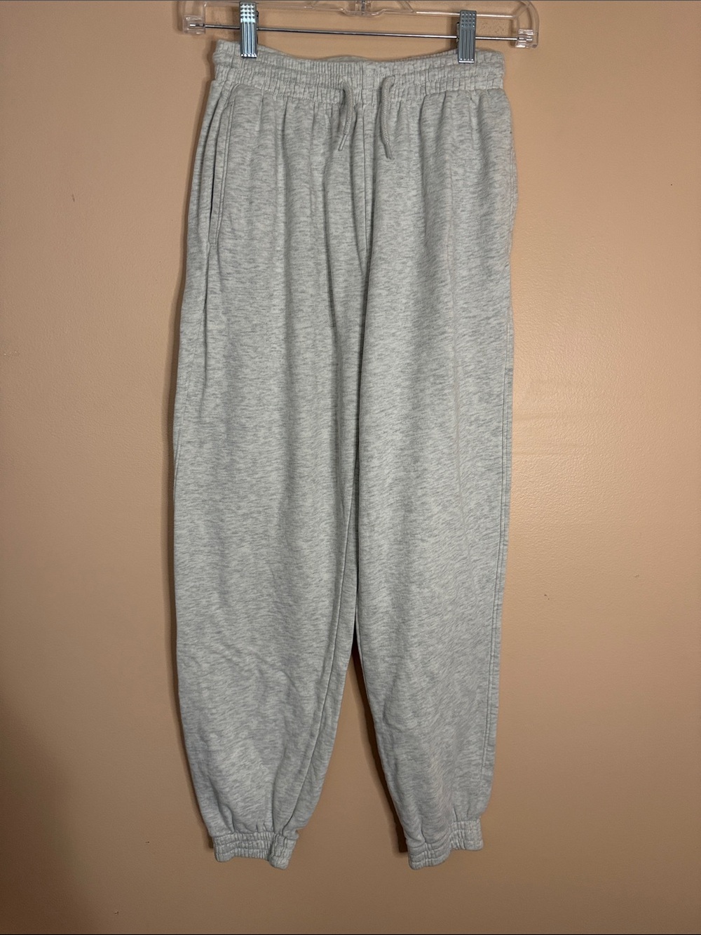 H&M Light Gray Kids Sweatpants with Elastic Waist